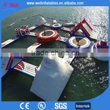 Crazy inflatable aqua park water amusement park sea play games