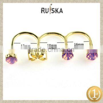 PINK GEMSTONE RING,BEAUTIFUL BOWKNOT RING