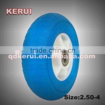 super quality 5 inch pu foam wheel rubber wheel 5 inch flat free wheel                        
                                                Quality Choice