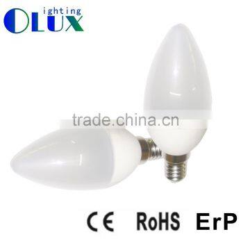 China supplier Factory price Plastic+Aluminum C30 Led bulb 5W 400lm Led candle AC220V Led light