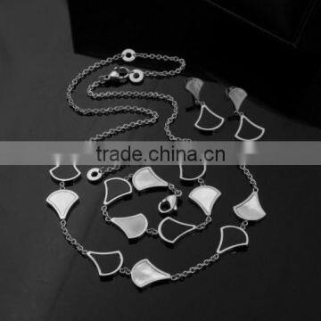 latest model jewelry set silver jewelry set 2015