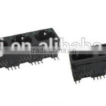 RJ45 multi-ports1XN Network PCB Jack/connector/Socket