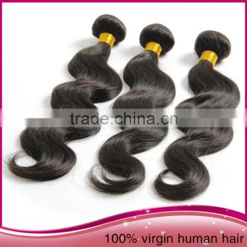 Wholesale Unprocessed Brazilian Human Hair Tangle Free Natural Color Body Wave Hair Extension