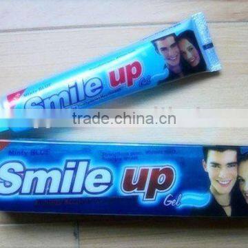 SMILE UP toothpaste with four colour