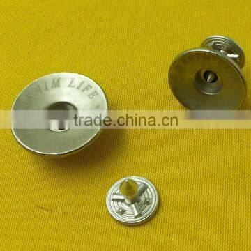 14mm New Arrive Laser Cutting Logo Zinc Alloy Jeans Tack Button -- MA1400 photo-3