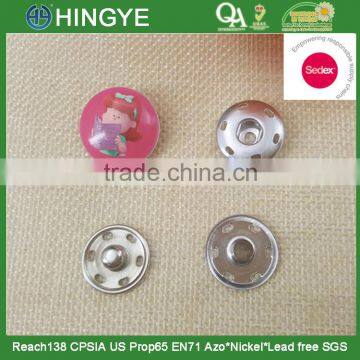 Sedex Audited 2 Pillar Factory Paint Cap Metal Pree studs Snap button