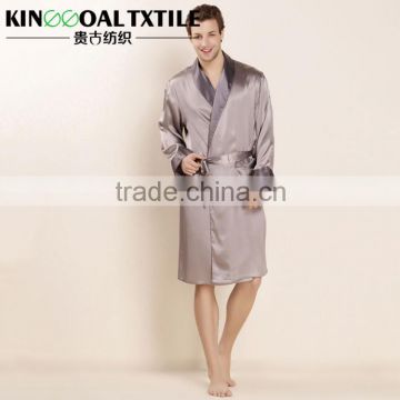 Wholesale Luxury Gifts by 100% Silk Men's Luxury Long Silk Robe