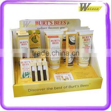 cosmetic shop counter top cardboard display box for cosmetic and mildy wash