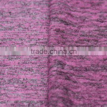 Grey Melange Polyester Viscose Spandex Jersey Fabric for Sweart Shirt photo-4