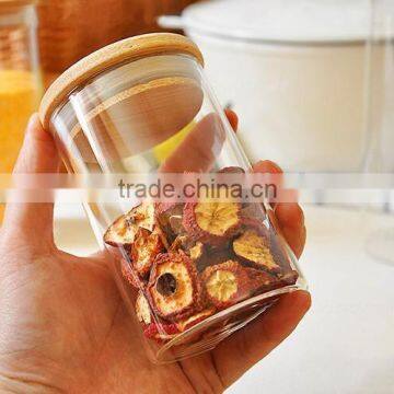 most stylish design glass storage jar set with lid