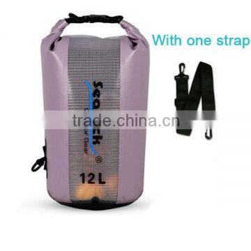 waterproof PVC Tarpaulin Dry Bag with Shoulder Strap/ Camping Dry bag