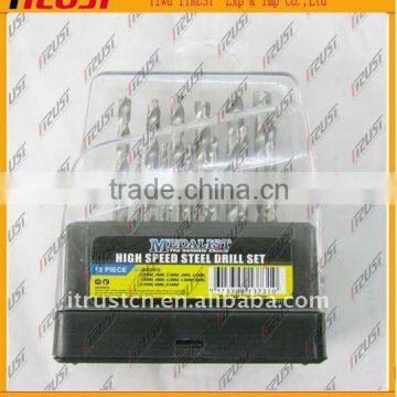 High speed steel drill set