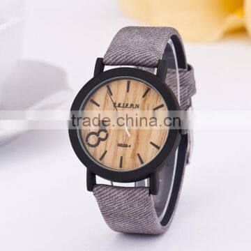 M020-1 Simulation Wooden Men Watches Wood Color Leather Strap Watch Antique Wrist Watches Clock Men Relojes Hombre photo-2