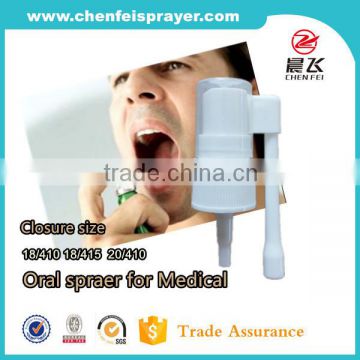 Medical sprayer and oral sprayer and throat spayer and oral mist sprayer pump