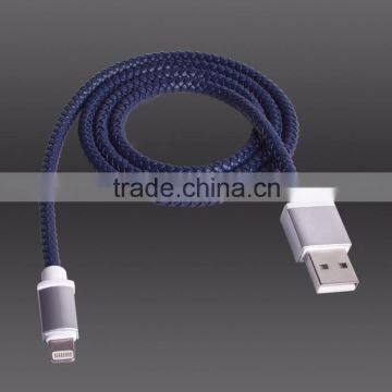 High Quality Mfi Certified With Fashion PU Leather 8pin USB Data Sync Charge Cable for IPhone 5/6 photo-6