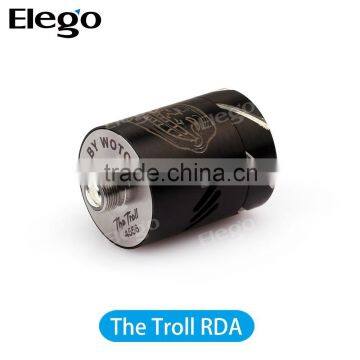 2015 rebuidable atomizer Wofoto The troll RDA, subtank mini bell cap