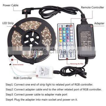 Fullbell 2016 new program remote controlled battery operated led strip light