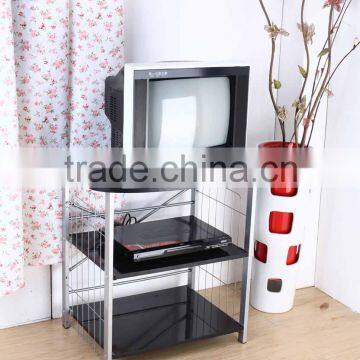 Modern Style 3-tiers metal and wood tv stand furniture