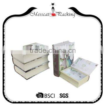 Alibaba Trade Assurance Eco Cusotom Made High Quality Fake Book Storage Box