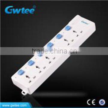 sliding 4 way fused electrical socket GT-6138