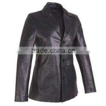 Women's Black Trendy Leather Jacket