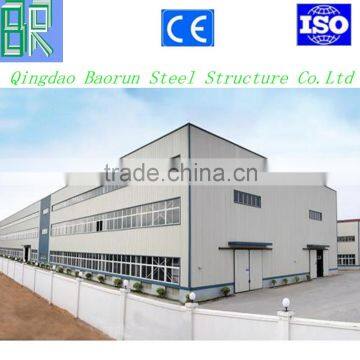 Low cost fast assembling steel structure workshop