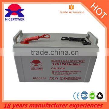 Super long life Solar storage 12v 120ah AGM battery pack for solar system