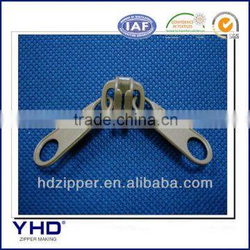 double puller slider for resin plastic zipper