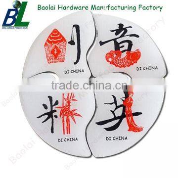 Souvenir creative printed jigsaw pin badge for gifts