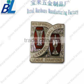 Custom red jelly paint football club metal lapel pin