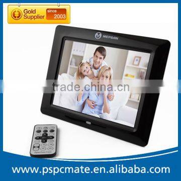 Black Multifunction Vedio display Advertising 8 inch Digital Photo Frame