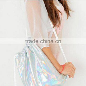 Fashion Laser Drawstring Bag Waterproof Drawstring Backpack Bag Quality Choice photo-2