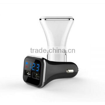 2016 new arrival 4.8a dual usb car charger with current display