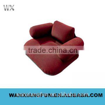 Popular eco-friendly pvc flock inflatable air sofa