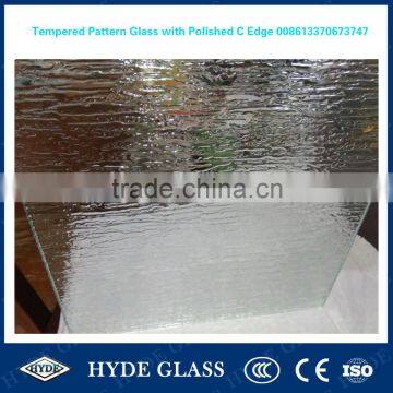 Toughened 5mm bathroom sliding glass door