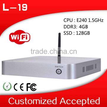 2015 New Single Board Computer Mini Desktop Z3735f Mini PC L19 E240 Support Touch Screen 4G RAM 16G SSD