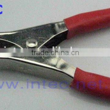 Jumper Wires Alligator Crocodile Roach Test Clip Plastic Handles Crocodile clips 70mm red color thin I00108