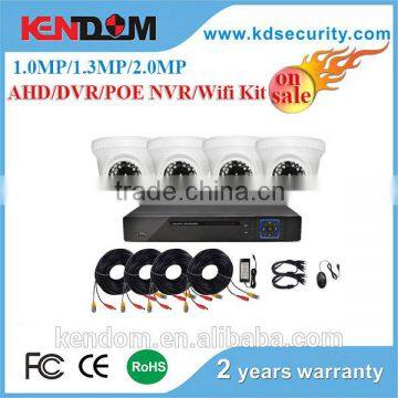 Best selling popular 720P/960P/1080P mini bullet camera cctv kit 4ch dvr kit smart home system