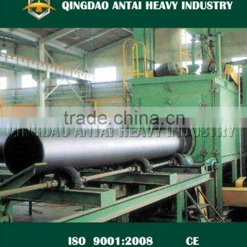 QGW Series steel pipe external surface cleaning shot blasting/blast machine