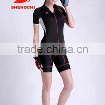 Professional Team Race Road Bicycle Black Woman Cycling Jersey