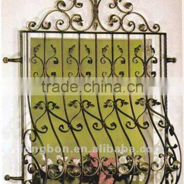 Top-selling hand forging cast iron window railing