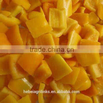 IQF yellow bell pepper cubes