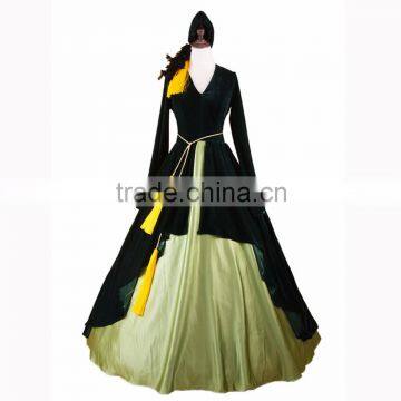 Custom-Made Halloween Party Adult Scarlet O'hara Portieres Gown Gone With The Wind Movie Women Green Rode Dress Deluxe Costume