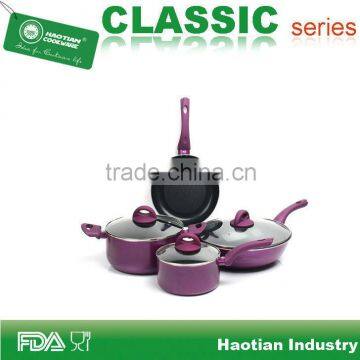 7pcs non stick cooking pan set