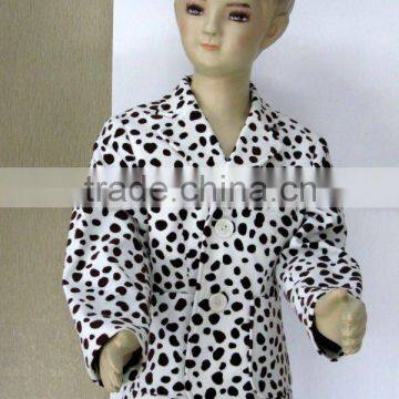 100%cotton printed velveteen fabirc for children's garment