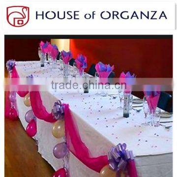 2014 The Latest High Quality Normal Organza With 100% polyester For Wedding Decoration