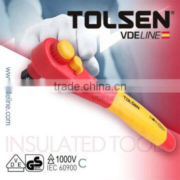 INJECTION INSULATED REVERSIBLE RATCHET HANDLE 1/2" 3/8"