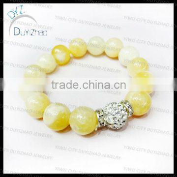 Fashion nature stone shamballa bracelet for women