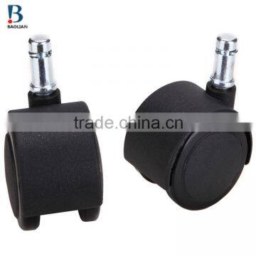 2015 Cheap Good 50mm Nylon PU Waterproof Double Swivel Office Chair Caster Wheels photo-4