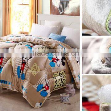 3pcs flannel bedsheet set carton design for home